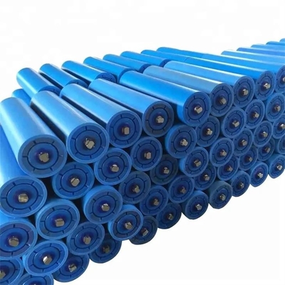 4 Inch Polymer Pipe Plastic HDPE Impact Conveyor Training Idler Rollers