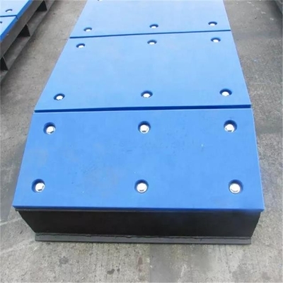 Curved Engineering Plastic Dock Fender Face Pads UHMWPE Marine Dock Bumpers