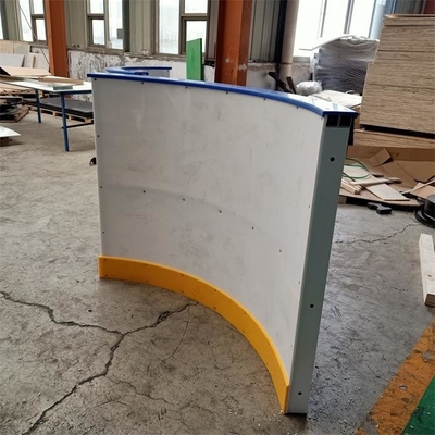 Plastic Skating Rink Fence HDPE Hockey Dasher Board Kick Plate With Steel Frame
