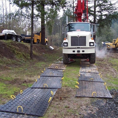 2×8 Ft Polyethylene Plastic Track Mat Ground Protection Mats For Temporary Road