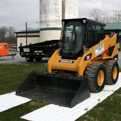 4ft.W X 8ft.L Diamond Plate Tread Design HDPE Ground Protection Mats Clear