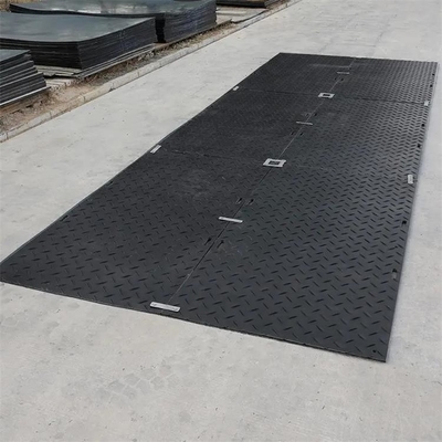 Composite HDPE Construction Track Ground Protection Mats For Temporary Access Road