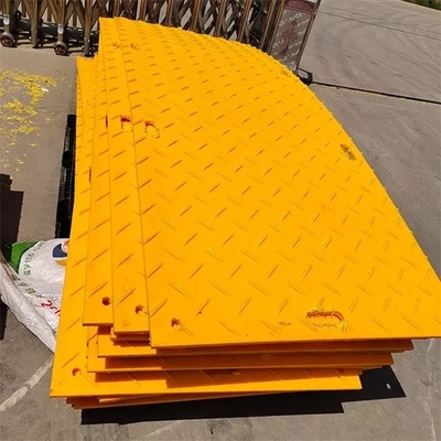 4X8 Feet Portable Wear Resistant Plastic Sheet HDPE Temporary Access Road Mats