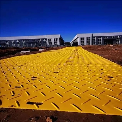 4X8 Feet Portable Wear Resistant Plastic Sheet HDPE Temporary Access Road Mats