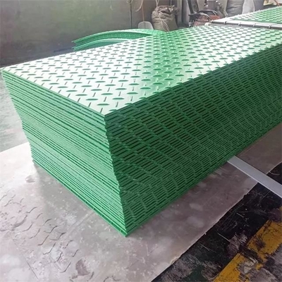 Green Composite HDPE Truck Support Ground Protection Heavy Construction Mats