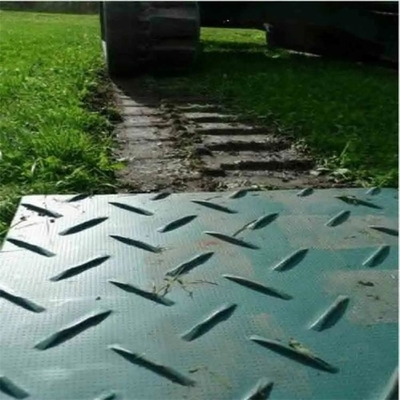 Green Composite HDPE Truck Support Ground Protection Heavy Construction Mats