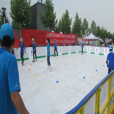 Self Lubricating Simulated UHMWPE Plastic Artificial Ice Rink For Ice Rink Flooring