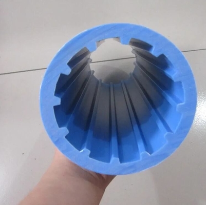 Blue UHMWPE Belt Conveyor Roller Idler For Mining Belt Conveyor Roller