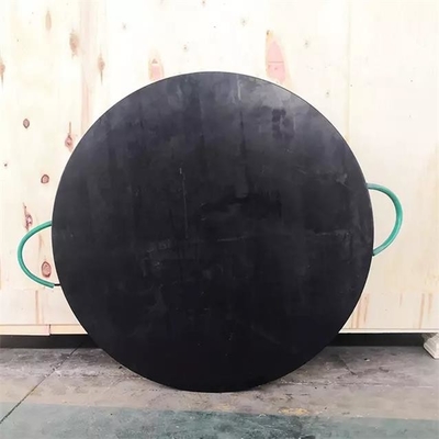 Impact Resistant Mobile Plastic Round Corners Crane HDPE Outrigger Jack Pads