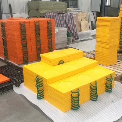 Ground Bearing Stabilizer Leg PE Outrigger Pads For Heavy Equipment Crane Truck