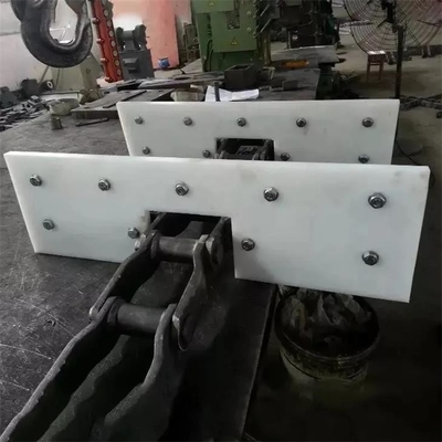 Polyethylene Fabrication Conveyor Flight Paddle White UHMWPE Machined Parts