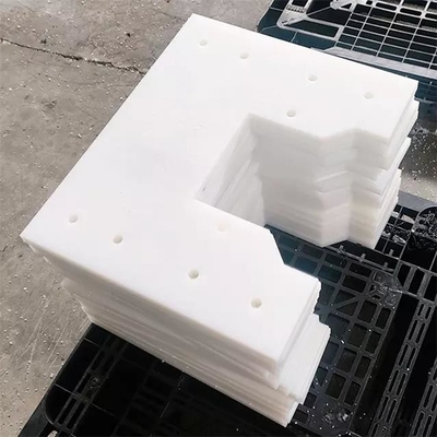 Polyethylene Fabrication Conveyor Flight Paddle White UHMWPE Machined Parts