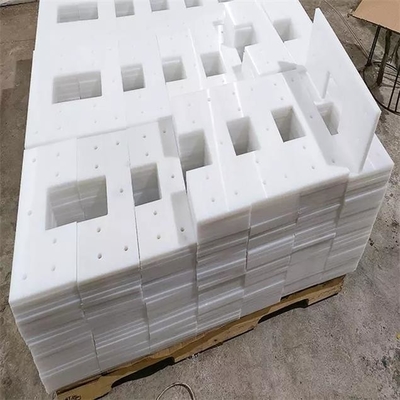 Polyethylene Fabrication Conveyor Flight Paddle White UHMWPE Machined Parts