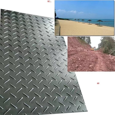 Hdpe Uhmwpe 12.7mm Plastic Ground Protection Mats Sheet For Temporary Road