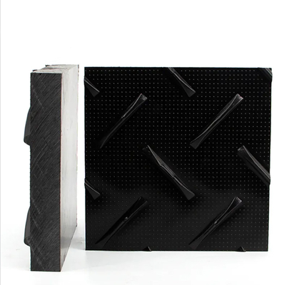 15mm Thickness Plastic Ground Protection Mats 4x8 Sheet With Texture For Civil Works