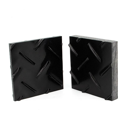 15mm Thickness Plastic Ground Protection Mats 4x8 Sheet With Texture For Civil Works
